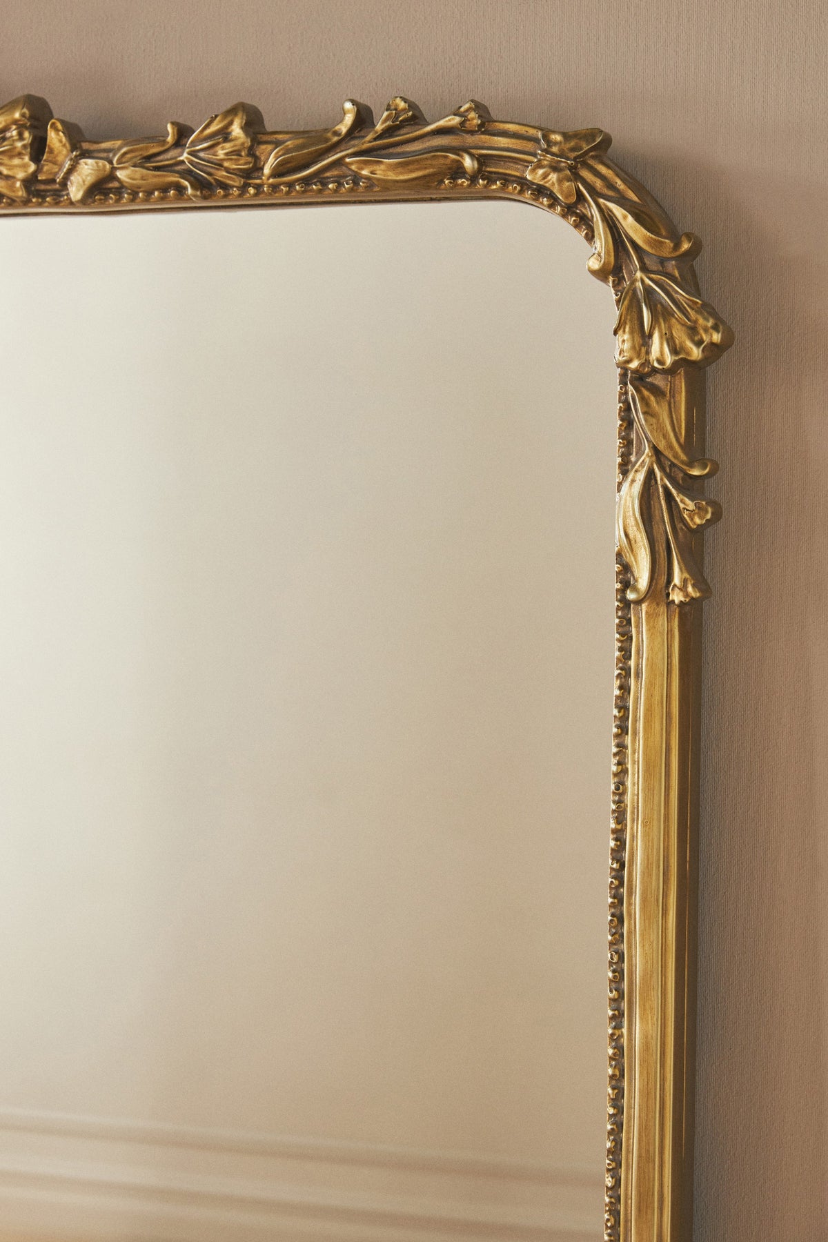 Katla Ornate Gold Floor Mirror, 6 ft, product view 5
