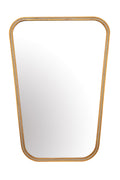Tove Tapered Beaded Wall Mirror, Antique Brass Finish in Antiqued Brass, product view 1