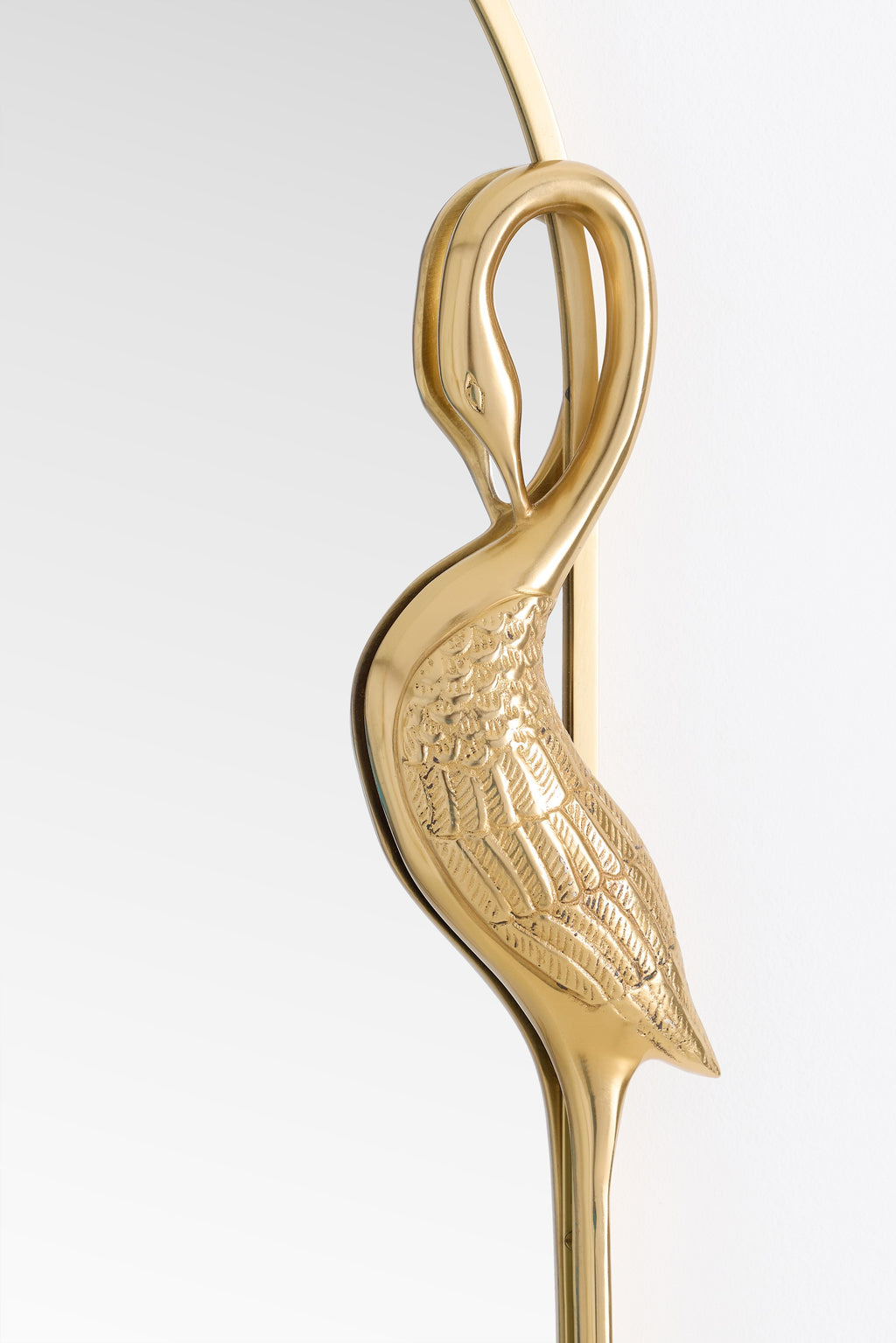 Vigdis Arch Wall Mirror with Twin Brass Cranes, product view 3