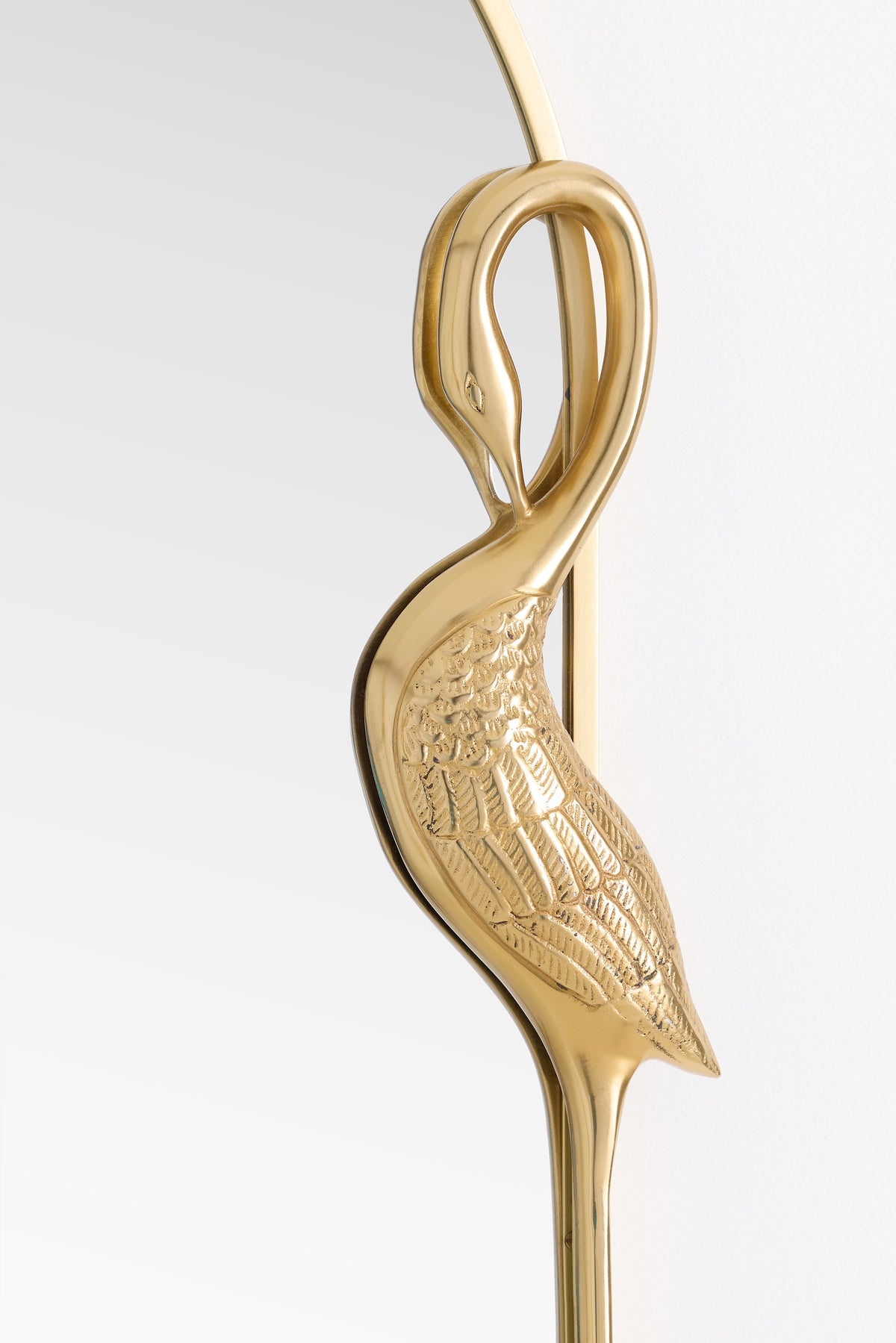 Vigdis Arch Wall Mirror with Twin Brass Cranes, product view 3