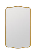 Selja Curved-Edge Gold Metal Medicine Cabinet, product view 1