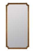 Gylfi Clipped-Corner Wall Mirror, Antique Brass Finish in Gold, product view 1
