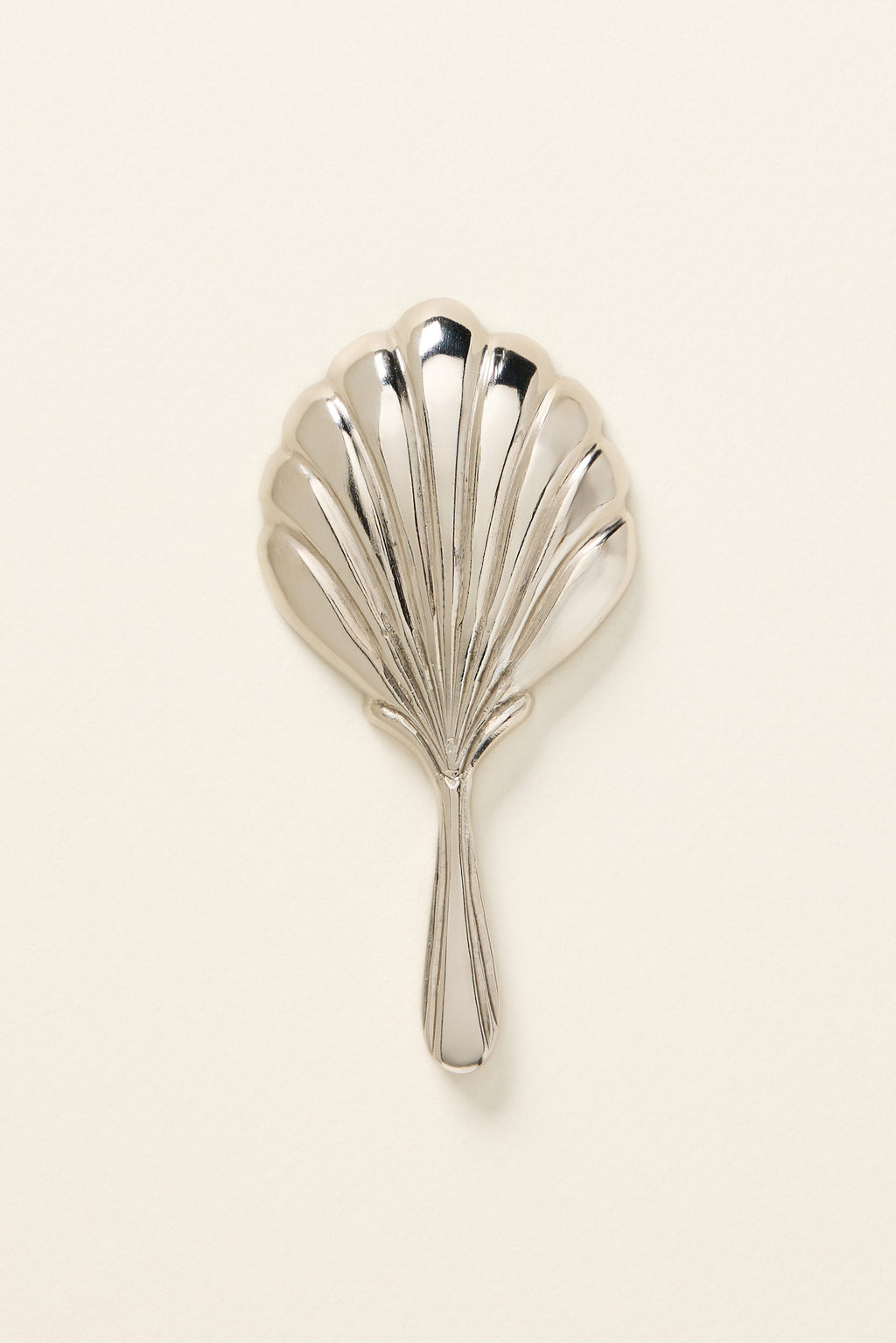 Unnur Scallop Shell Hand Mirror, Chrome Finish in Mini, product view 7