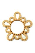 Gloa Gold Looped Flower Petite Wall Mirror in 070 Gold, product view 1