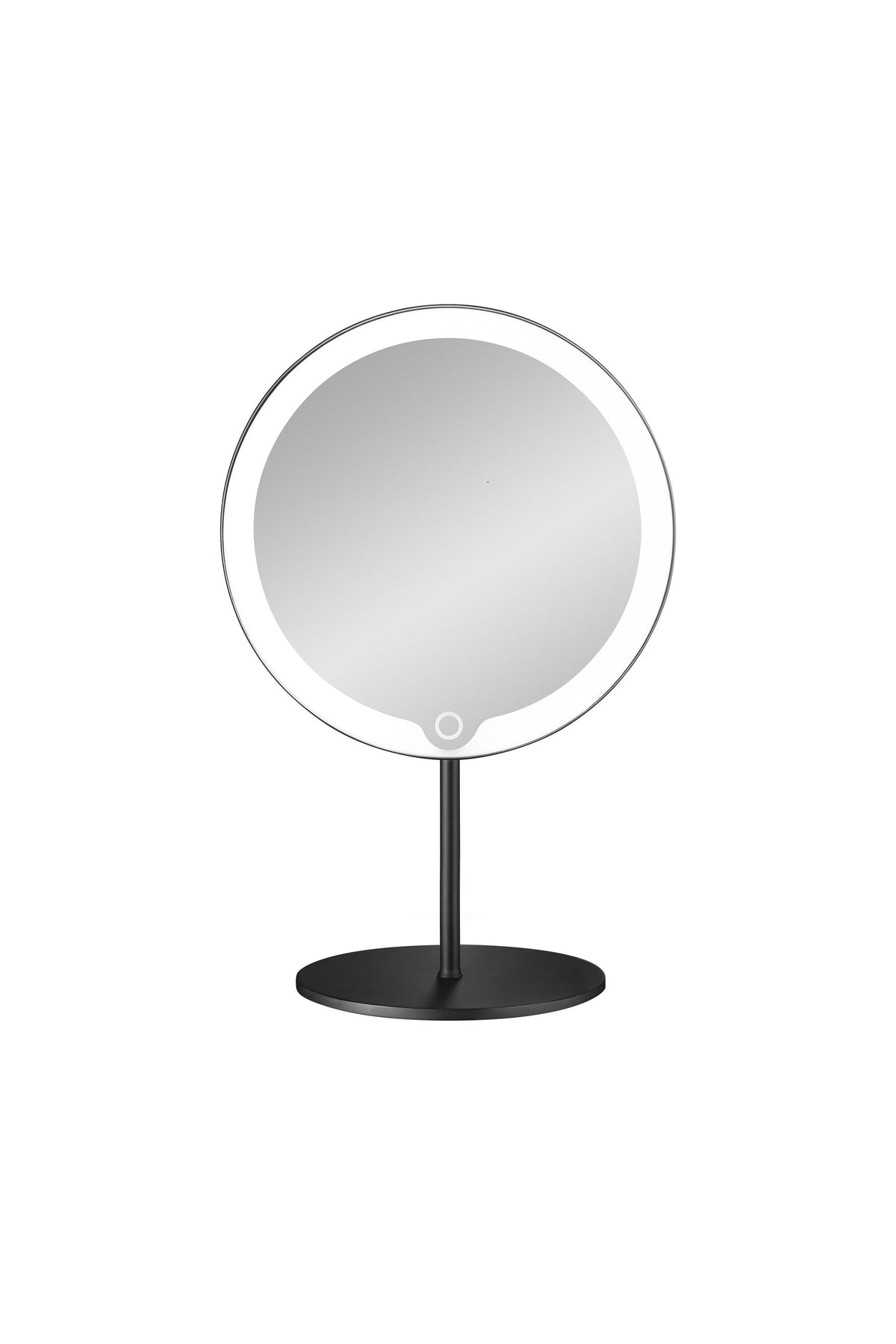 Birta 5X LED Magnifying Makeup Mirror, Rechargeable Tabletop in Black, product view 2
