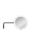 Birta 5X LED Magnifying Makeup Mirror, Rechargeable Wall Mount in Black, product view 1