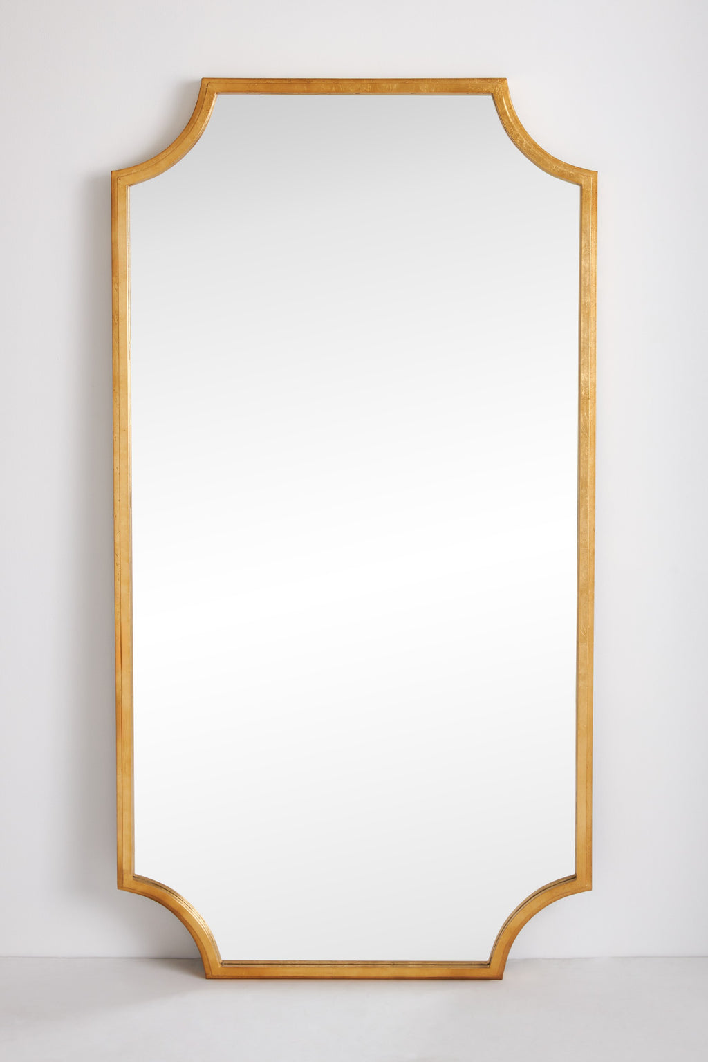 Sif Gilded Notched-Corner Mirror, Wall or Full-Length in 070 Gold, product view 3