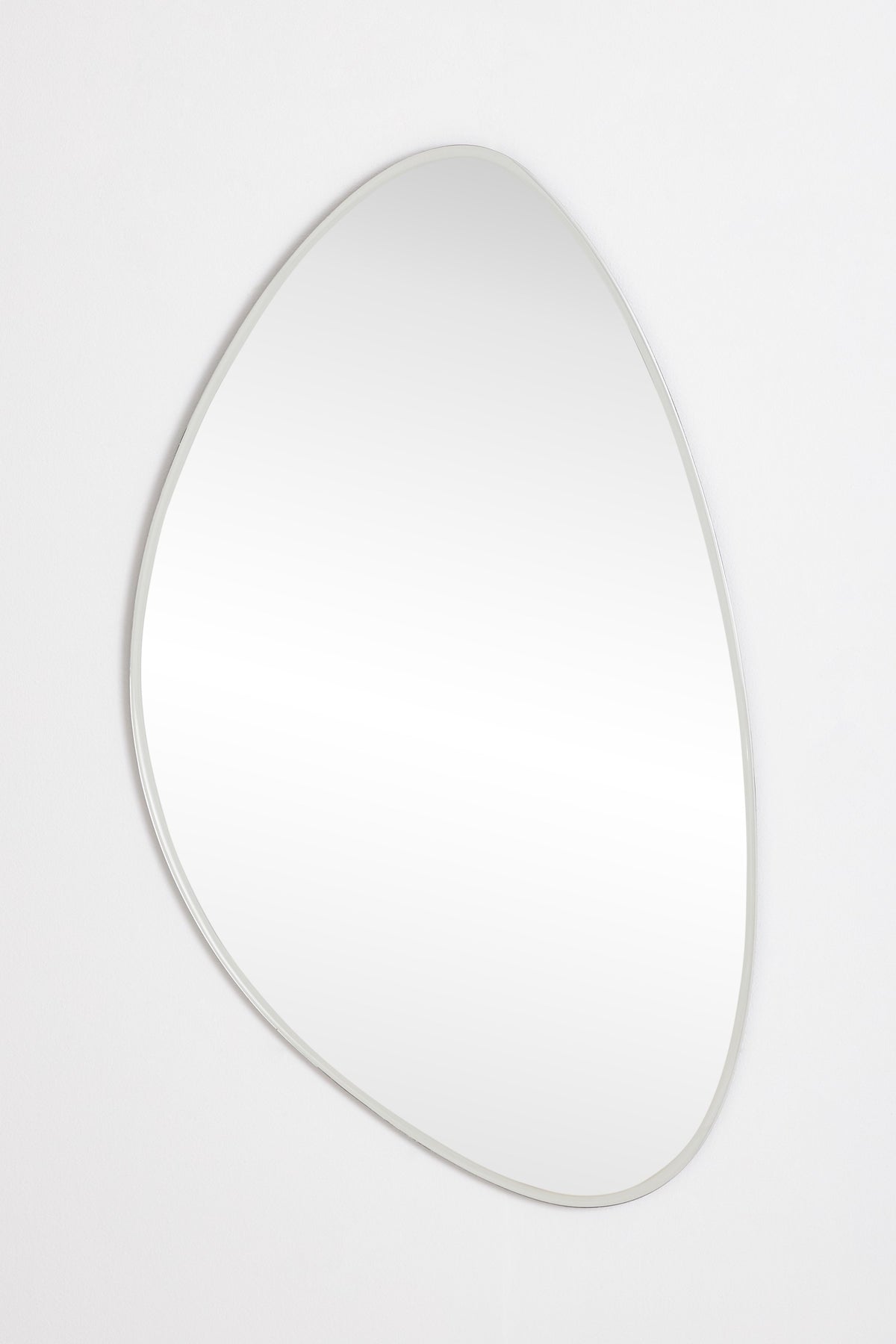 Steina Frameless Organic Beveled Wall Mirror in 007 Silver, product view 2