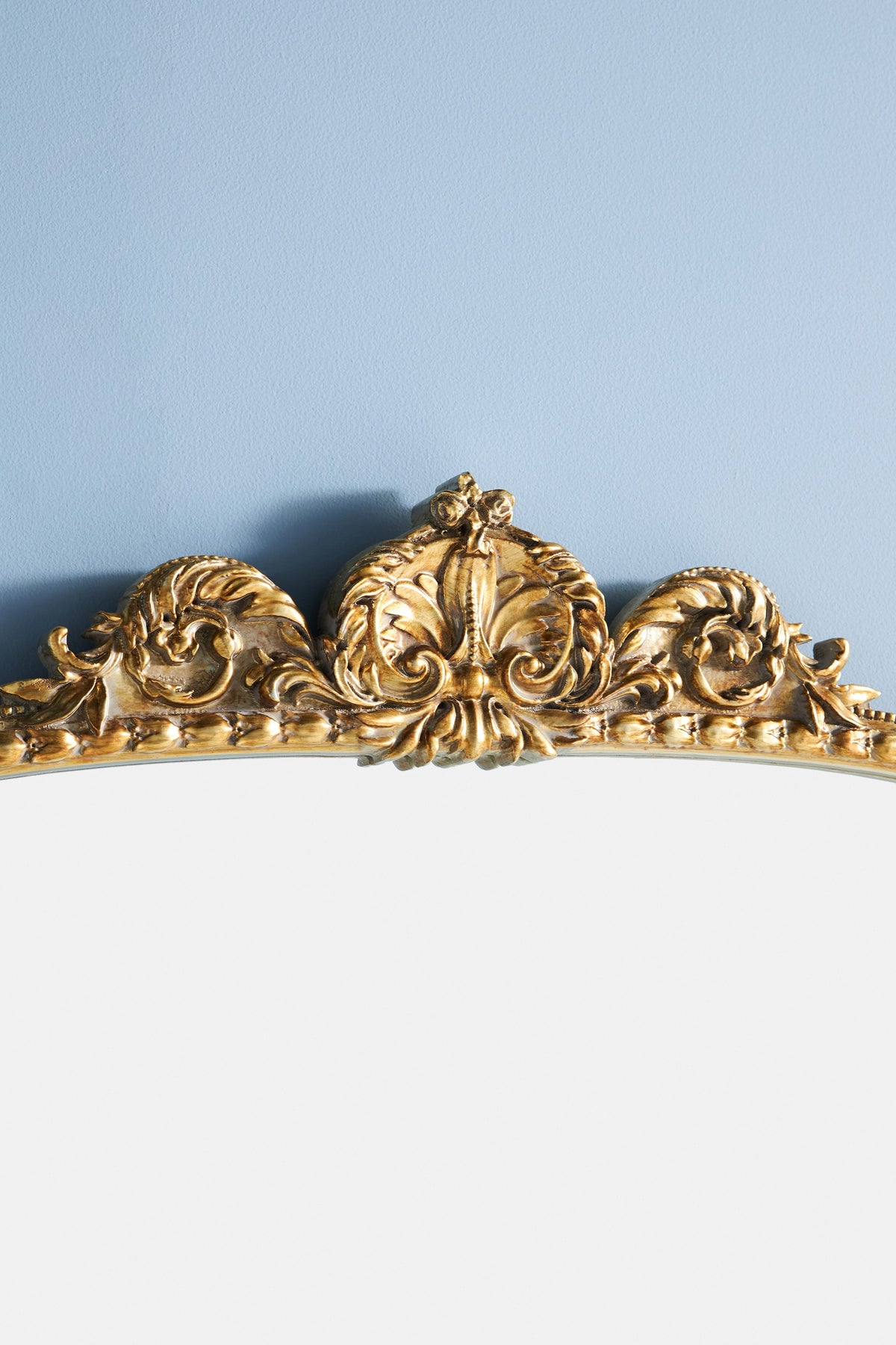 Hekla Baroque Arched Floor Mirror, 6 ft in Gold, product view 6