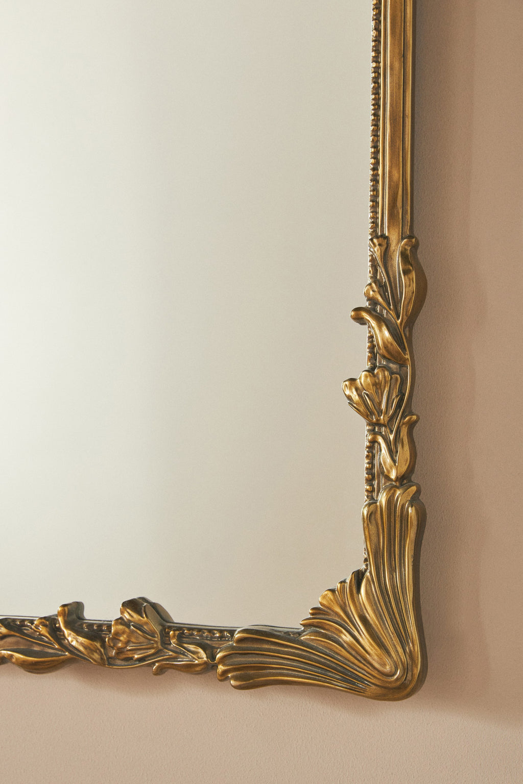 Katla Ornate Gold Mirror, Mantel or Floor Size in 070 Gold, product view 5