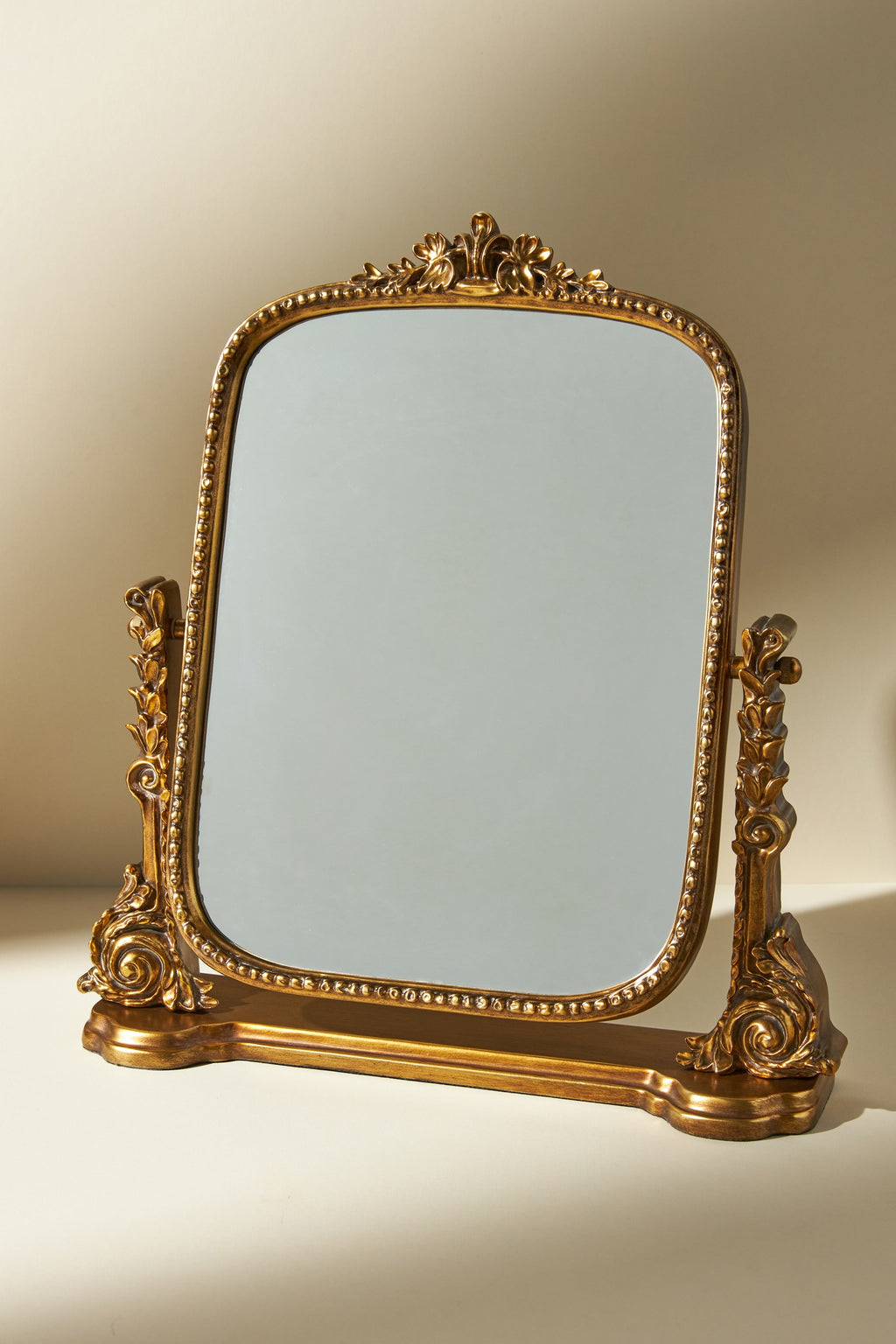 Hekla Baroque Gold Tabletop Vanity Mirror, product view 2